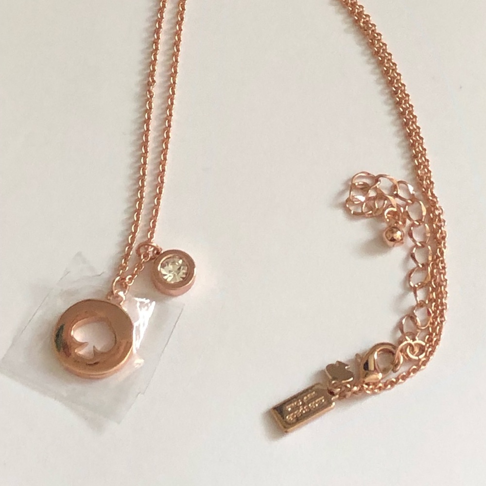NEW! Kate Spade rose gold necklace - Picture 4 of 6
